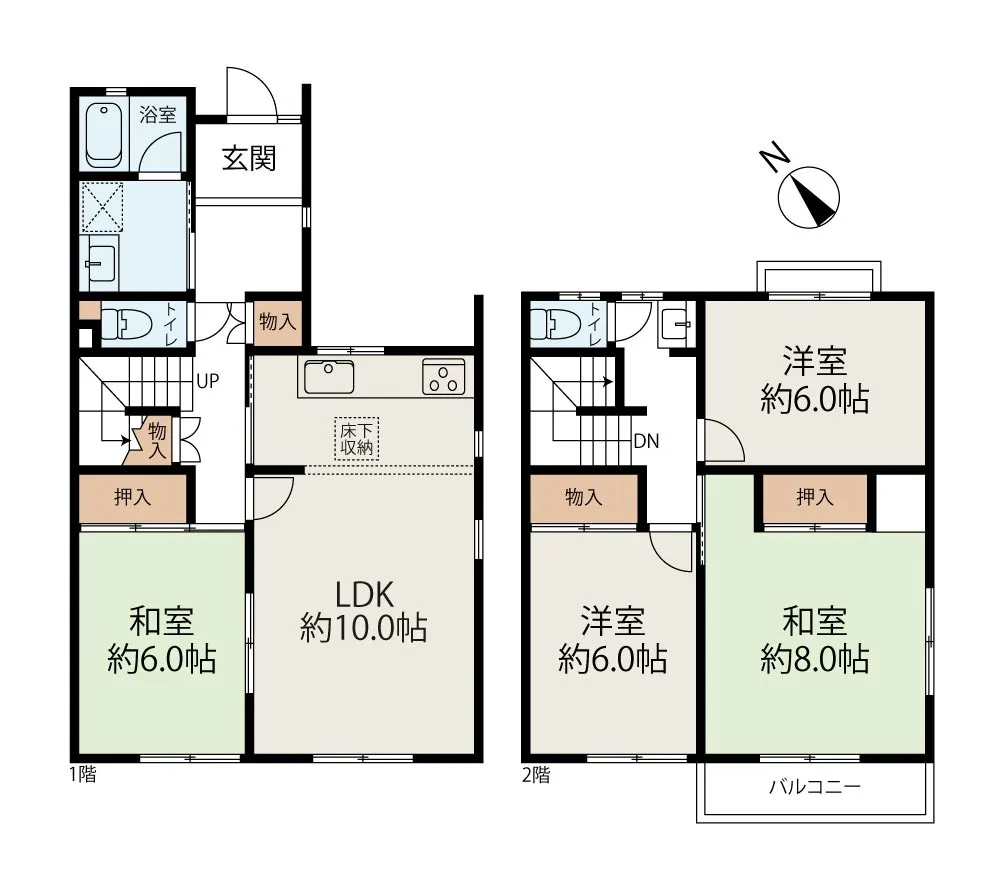 神の谷三丁目テラスハウス 4LDK